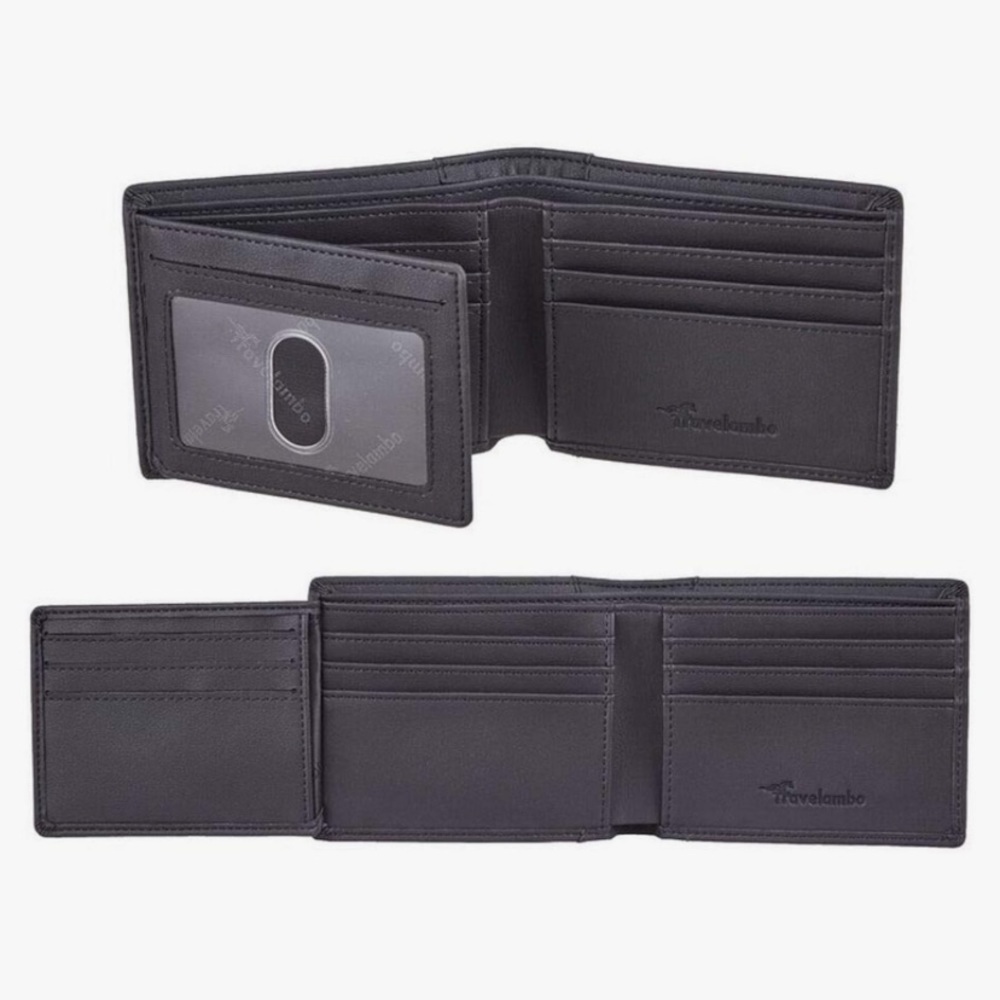 Brand new black leather wallet
